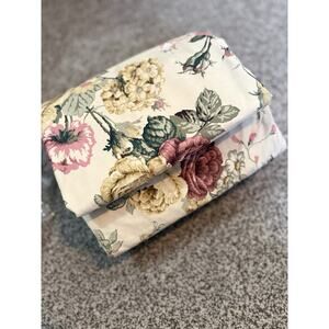 Vintage Dan River King Flower Sheet Set 90s Mauve Pink Beige Green NEW!